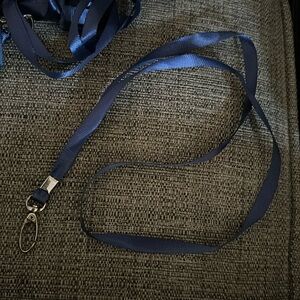 Lot of 18” lanyards. 16 count Navy with clip end